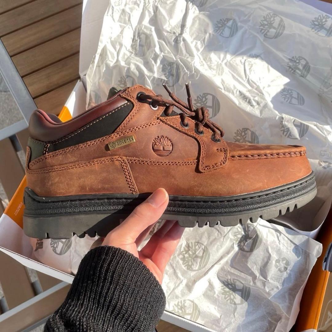 timberland moc toe gtx brown ブラウン