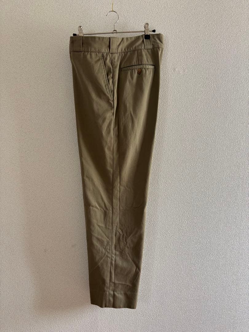 COMOLI コットンギャバウォッシュドパンツ