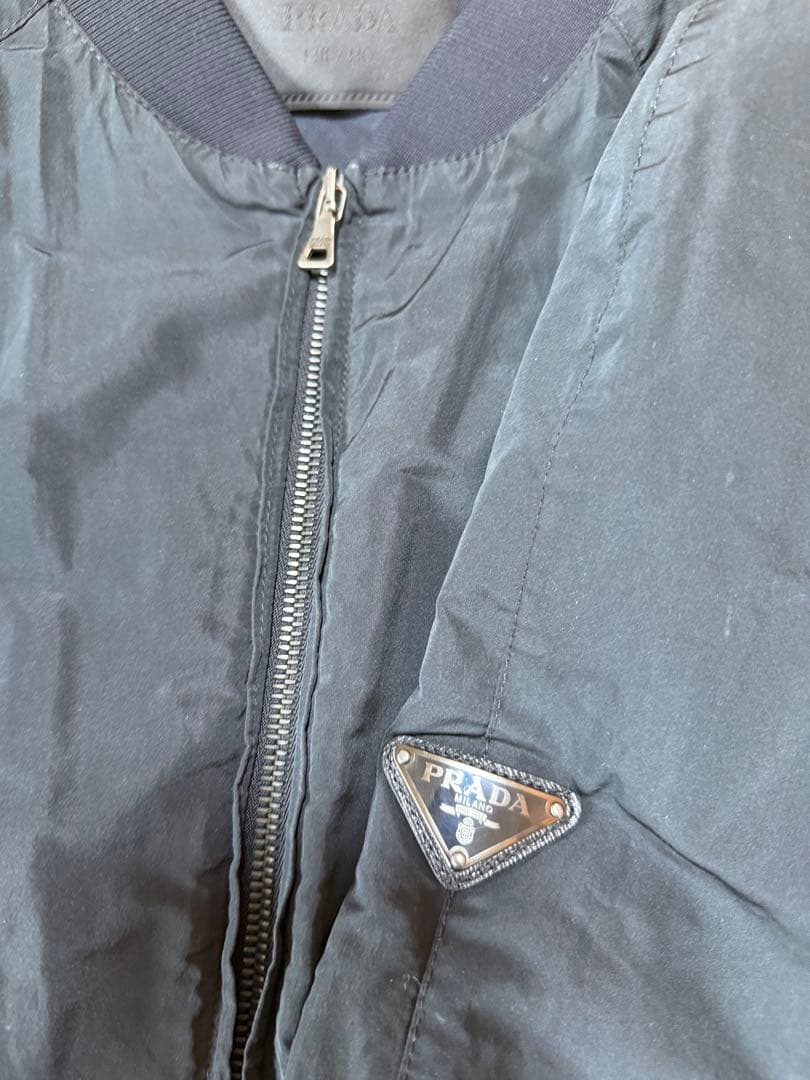PRADA ネイビー ジップアップジャケット