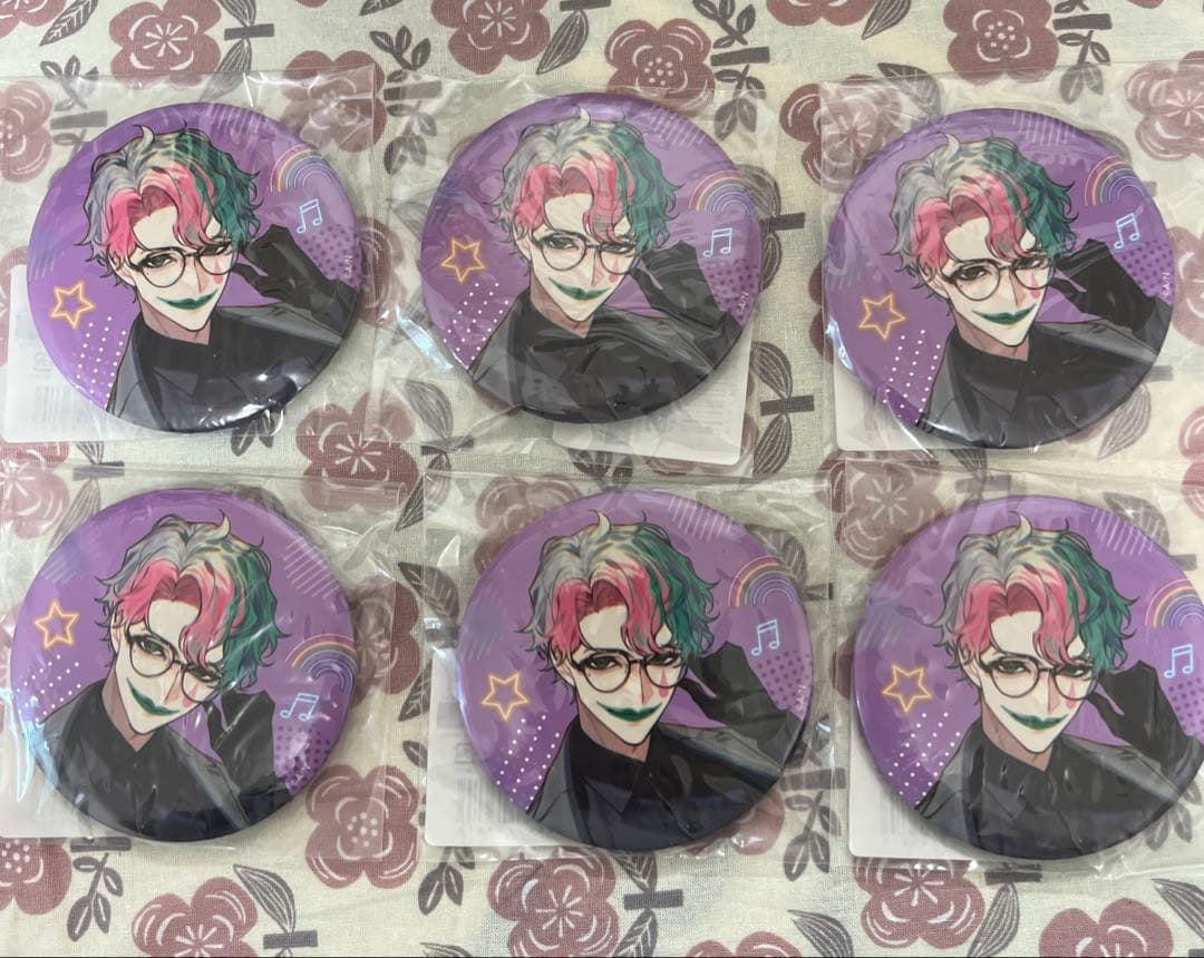 ジョー・力一　缶バッジ　スイパラ　にじさんじ