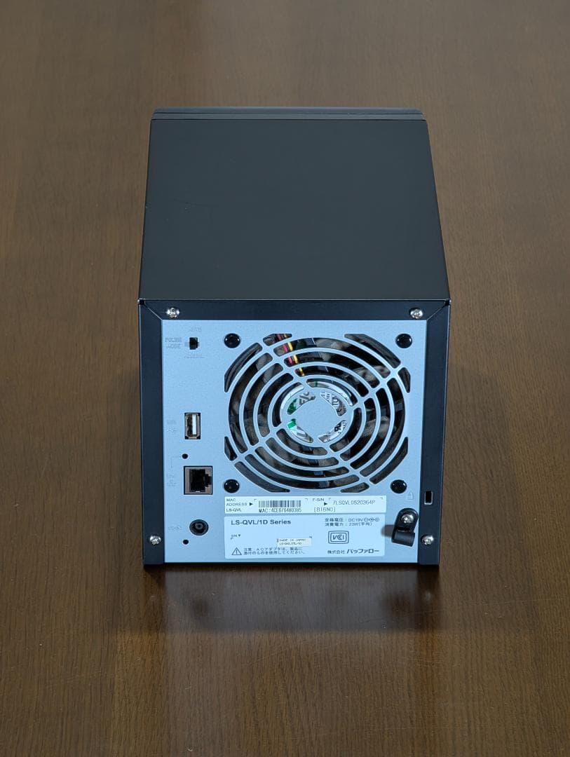 外付けハードディスク・ドライブ BUFFALO Link Station NAS LS-QVL /1D