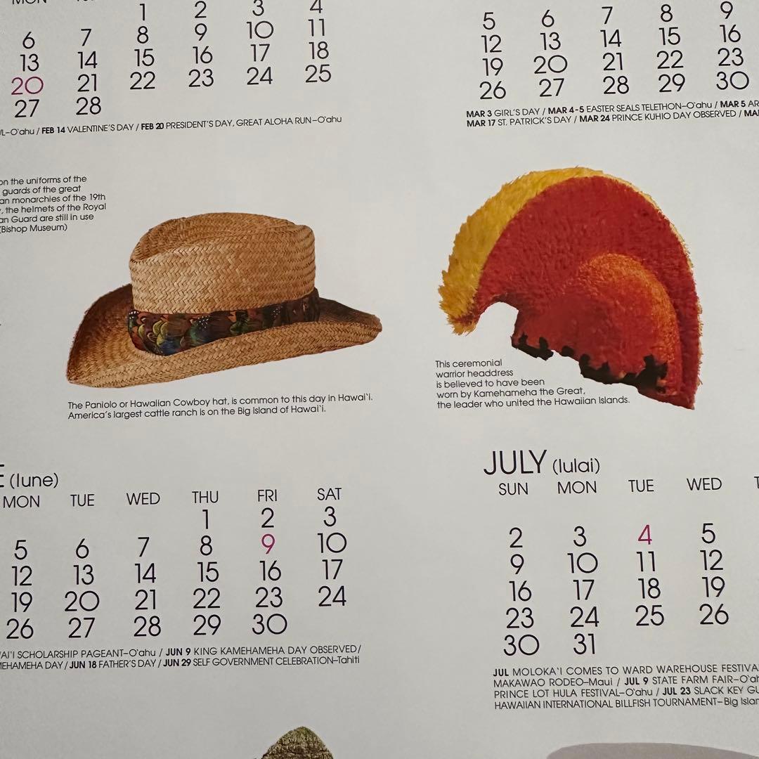 95年旧ロゴHAWAIIAN AIRハワイアン航空オリジナルカレンダーポスター3