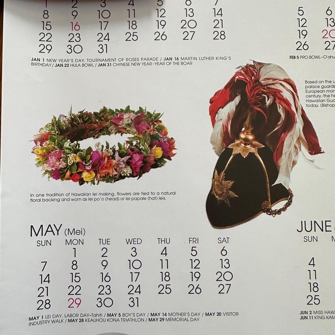 95年旧ロゴHAWAIIAN AIRハワイアン航空オリジナルカレンダーポスター3