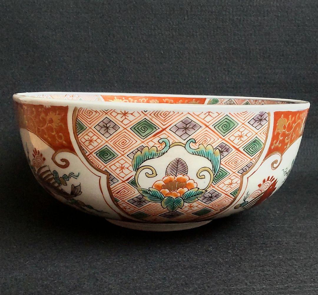 古伊万里　色絵　大鉢　鮎