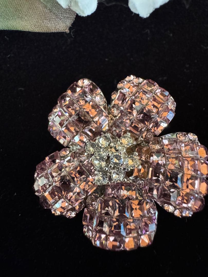 FOXEY 定番フラワー ブローチ ピンク