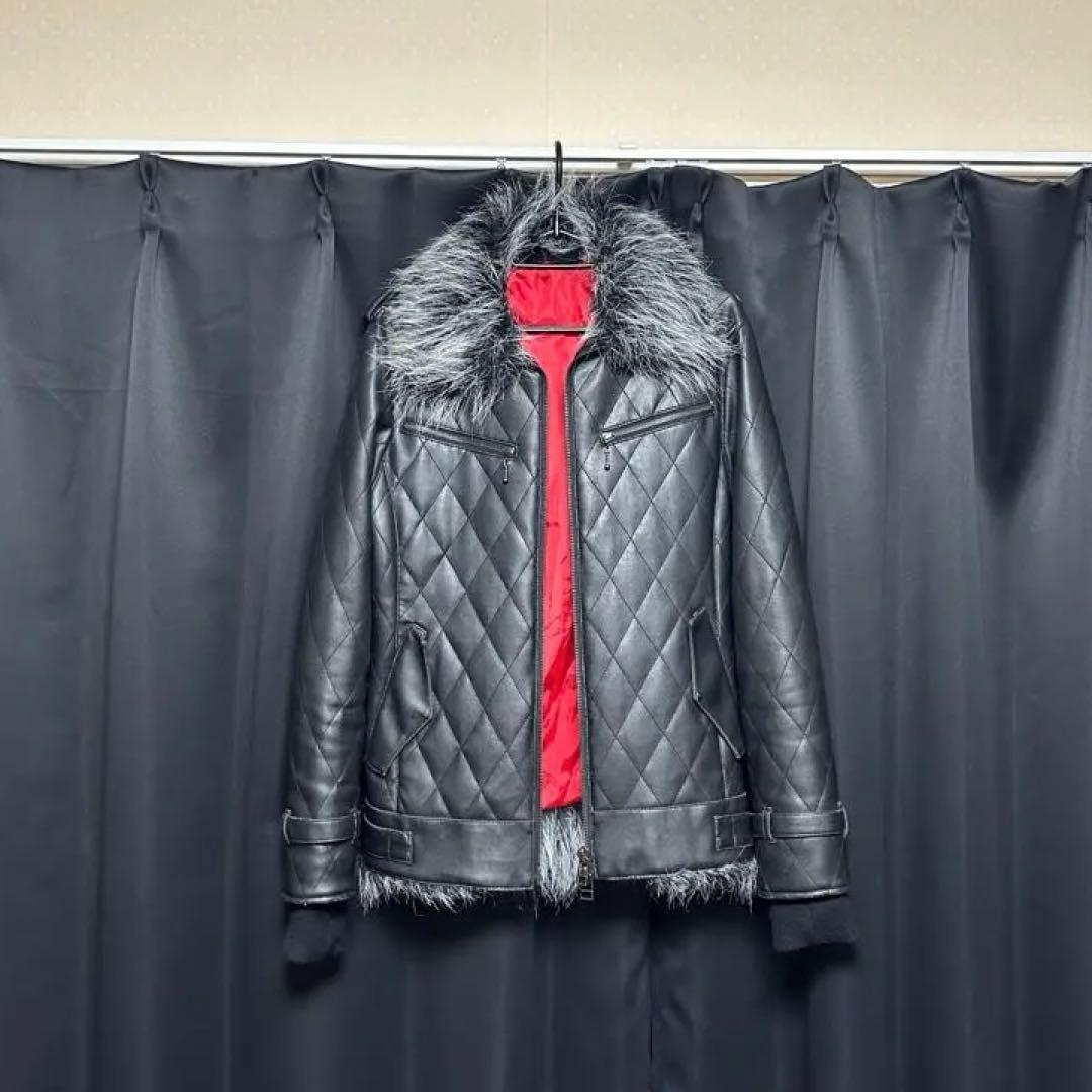 ファージャケット archive y2k opium 裏原 レザー ブラック