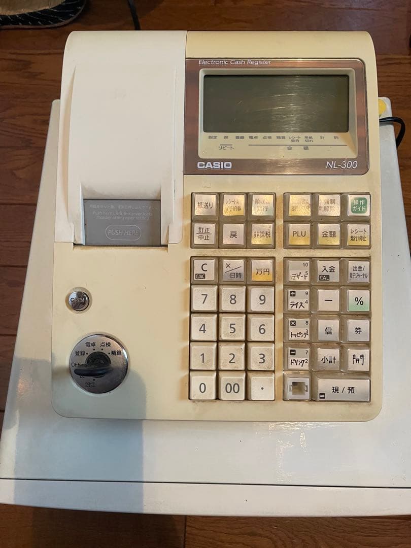 uaaa　CASIO 電子レジスター NL300 レジロール14個付き