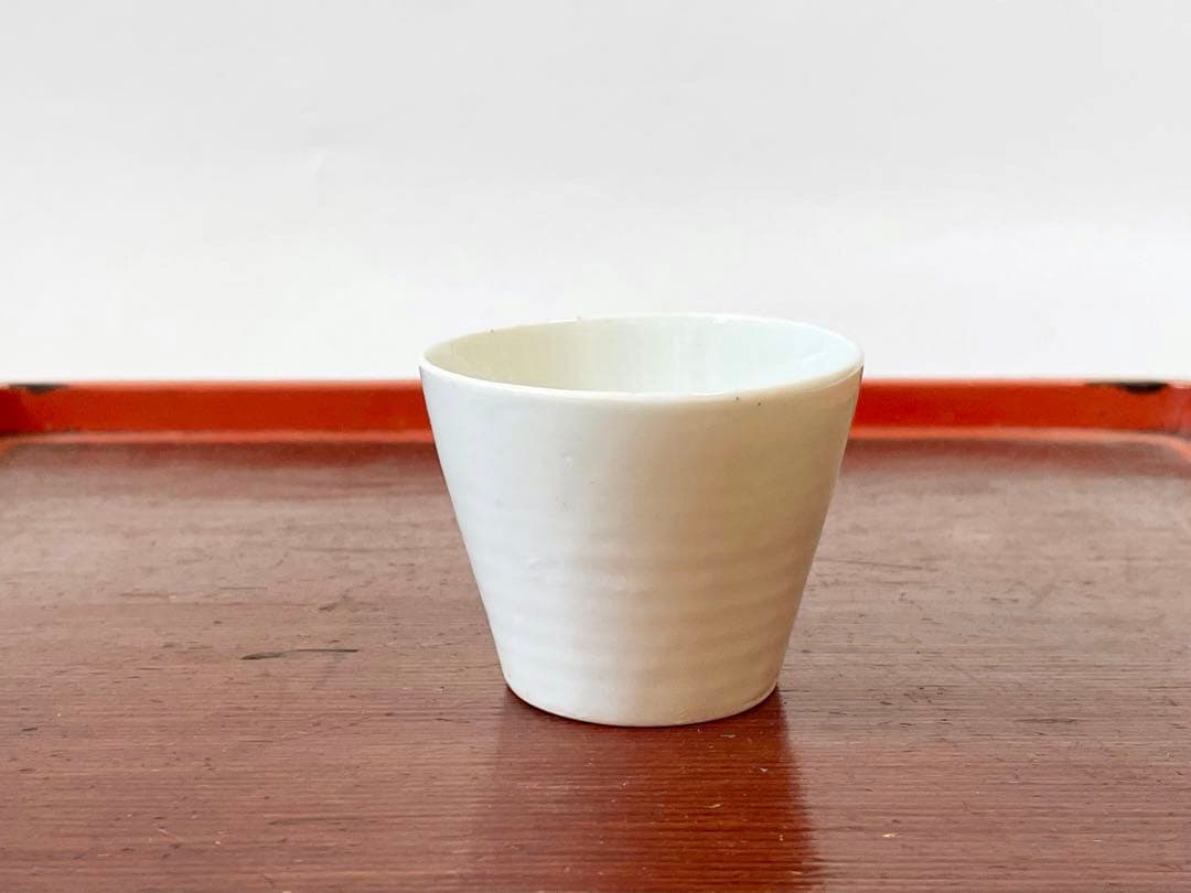 骨董　アンティーク　白磁　蕎麦猪口　小ぶり　古伊万里　カップ　酒器　直し