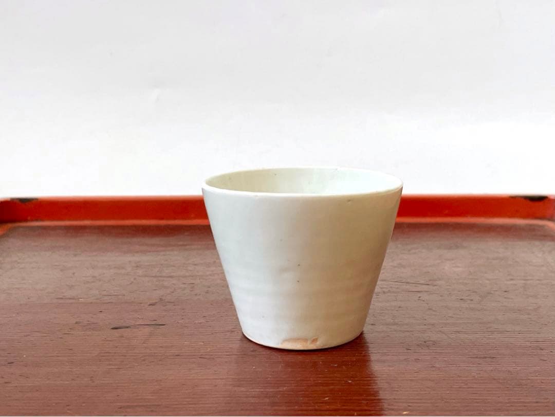 骨董　アンティーク　白磁　蕎麦猪口　小ぶり　古伊万里　カップ　酒器　直し