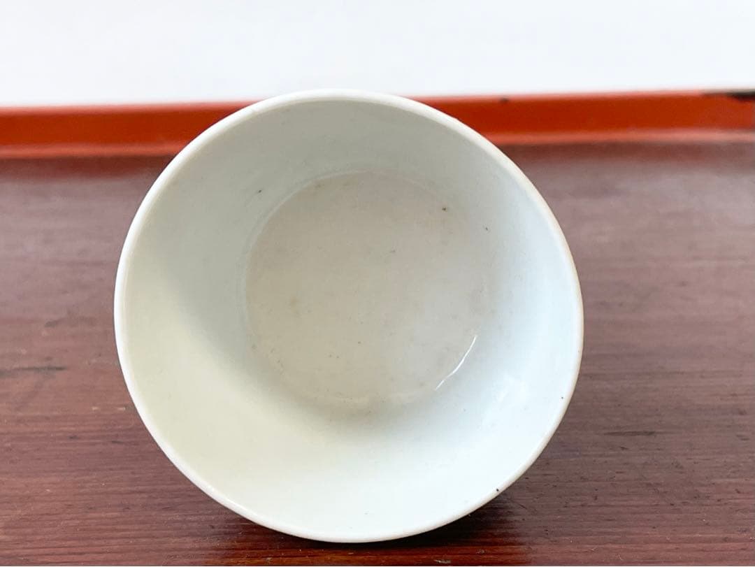 骨董　アンティーク　白磁　蕎麦猪口　小ぶり　古伊万里　カップ　酒器　直し