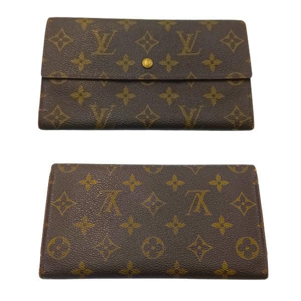 ルイヴィトン モノグラム インターナショナル 三つ折り 長財布　0065