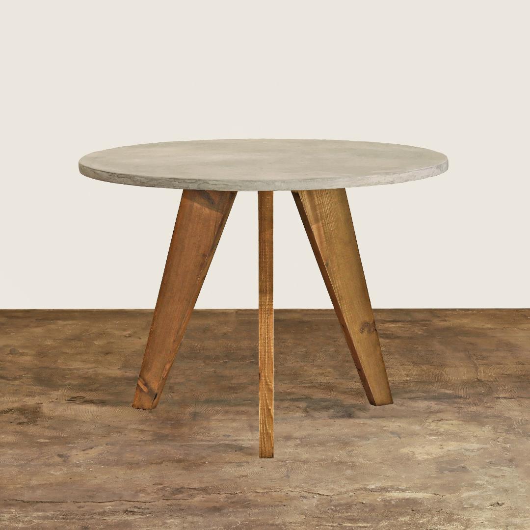 オーダー専用｜円形｜ラウンドテーブル｜薄塗りモルタル｜両面塗り