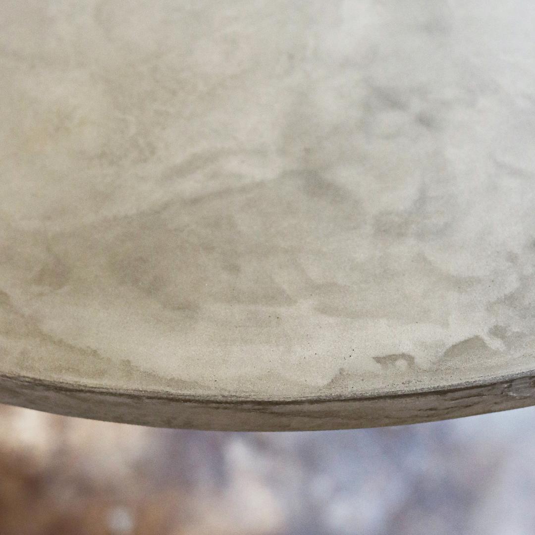 オーダー専用｜円形｜ラウンドテーブル｜薄塗りモルタル｜両面塗り