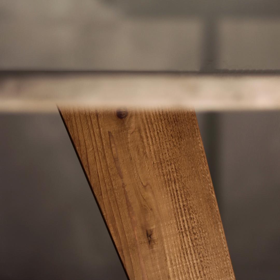 オーダー専用｜円形｜ラウンドテーブル｜薄塗りモルタル｜両面塗り