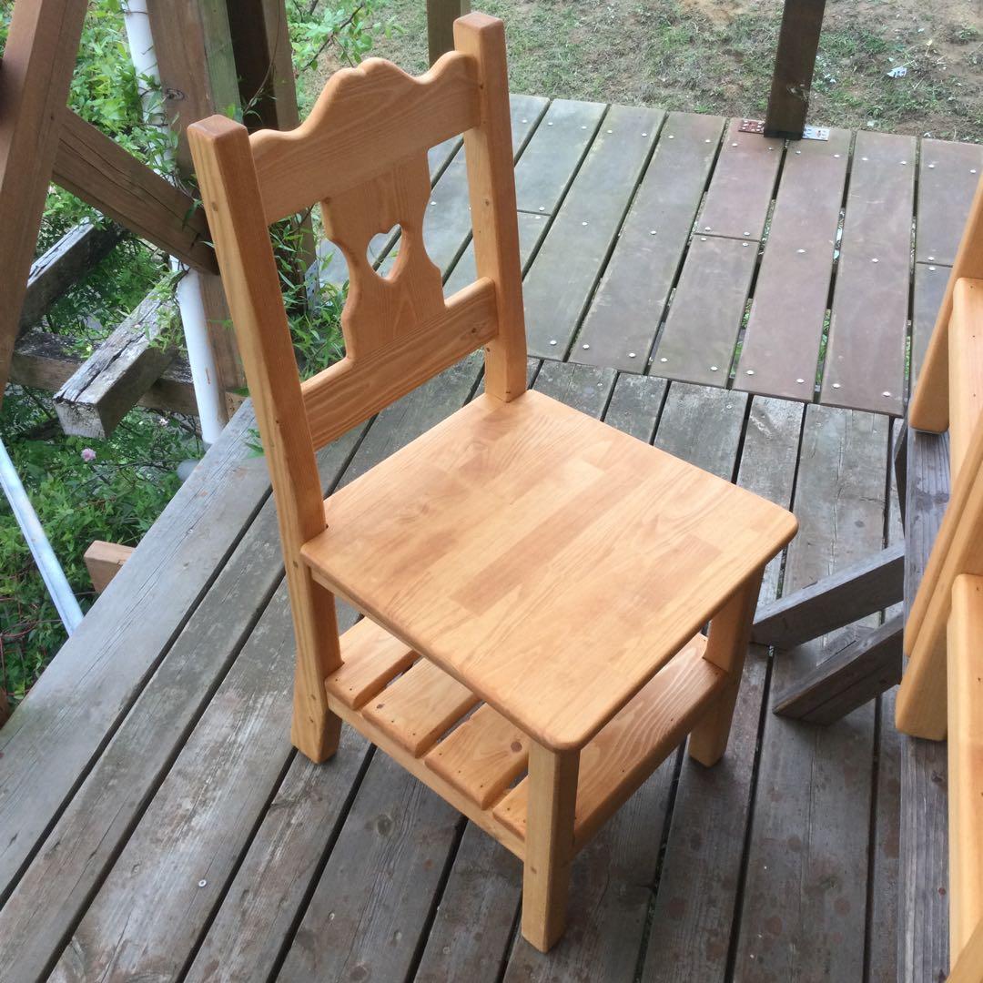 みかんさま専用ページ♡カントリーハート　チェア　4脚のうち2脚分②