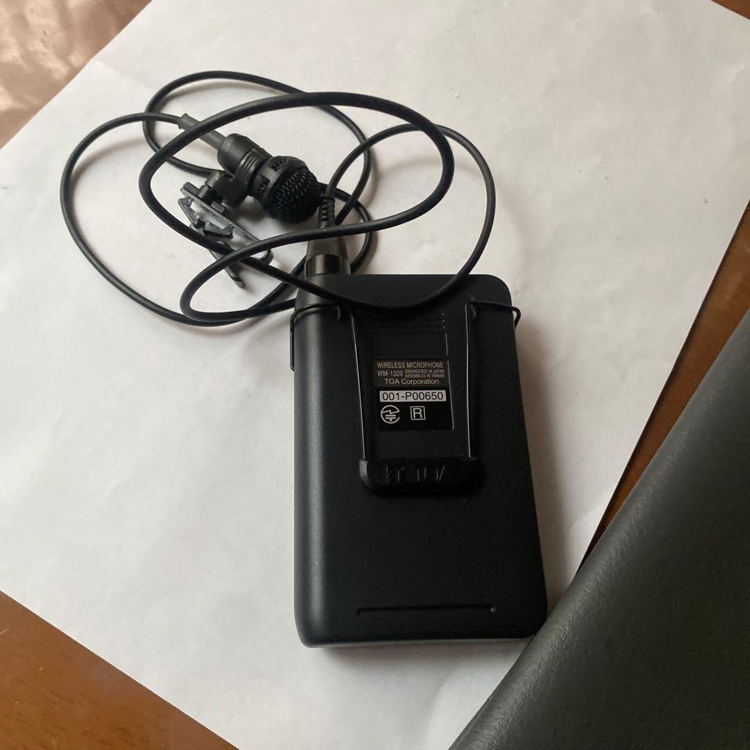 ワイヤレスマイク タイピン型 800MHz帯 TOA WM-1320 美品
