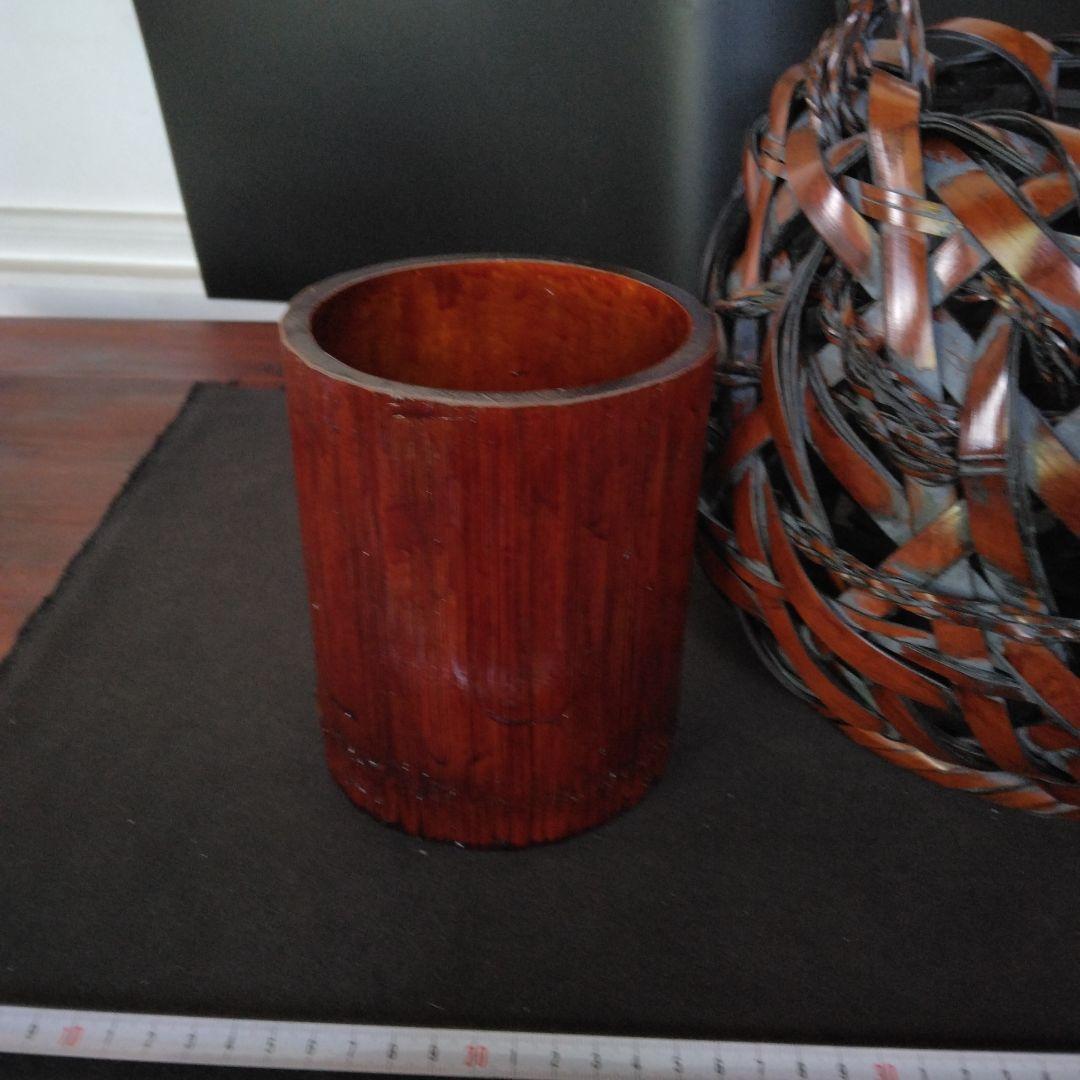 花籠　花入れ　竹細工　おとし付き