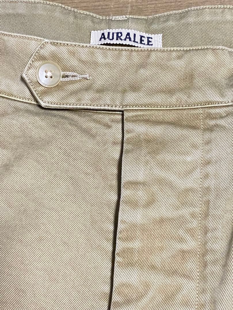 パンツ auralee PRODUCT DYED FINX CHINO ONETUCK