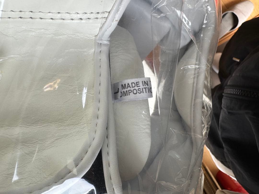 【KENMAX】 本革製ヘッドギア ホワイト L・Sサイズ