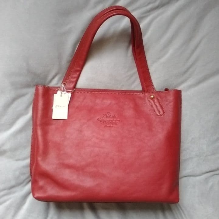 【新品、未使用品】Dakota ダコタ キューブトートレザーバッグ レッド A4