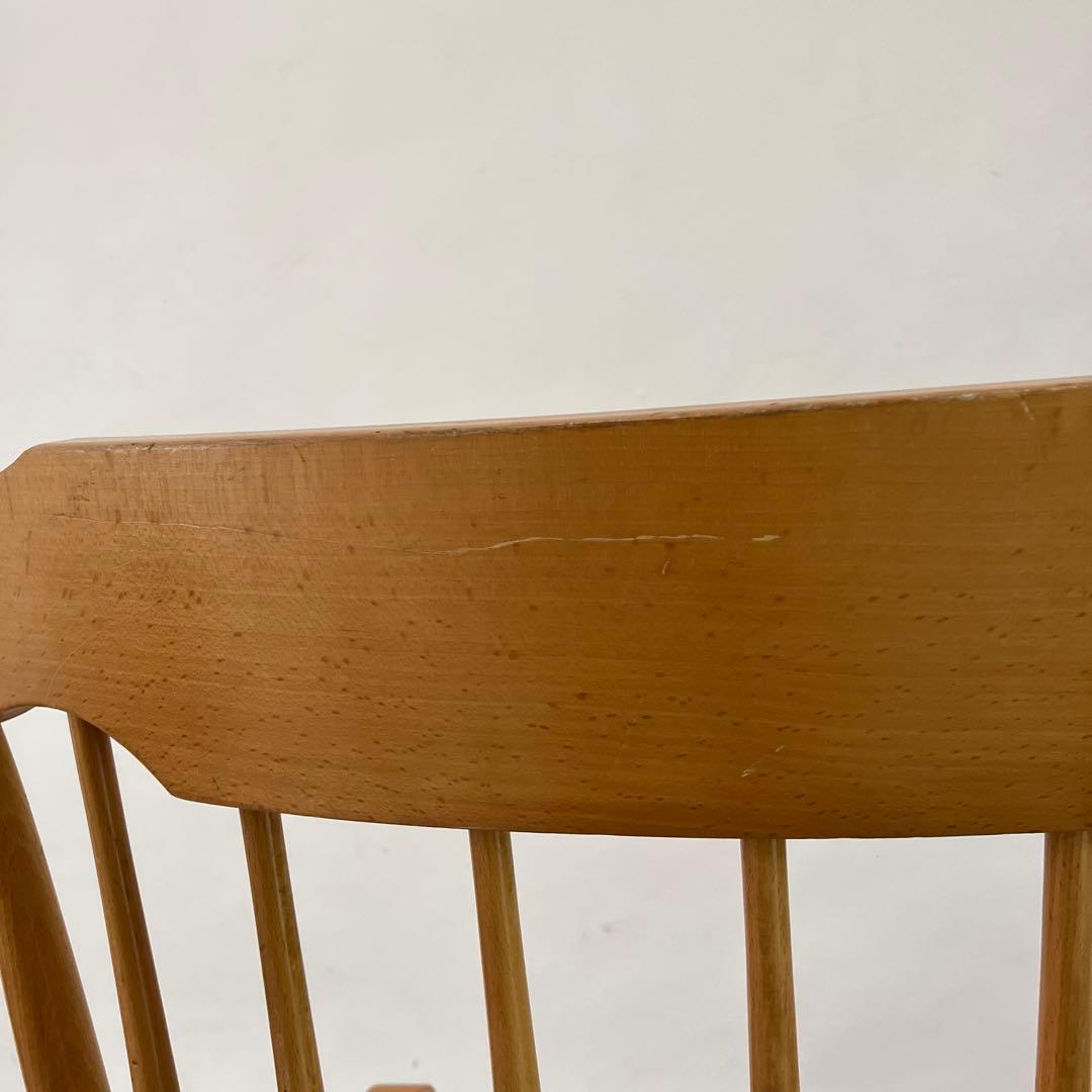 ロッキングチェア　無垢材　ナチュラル