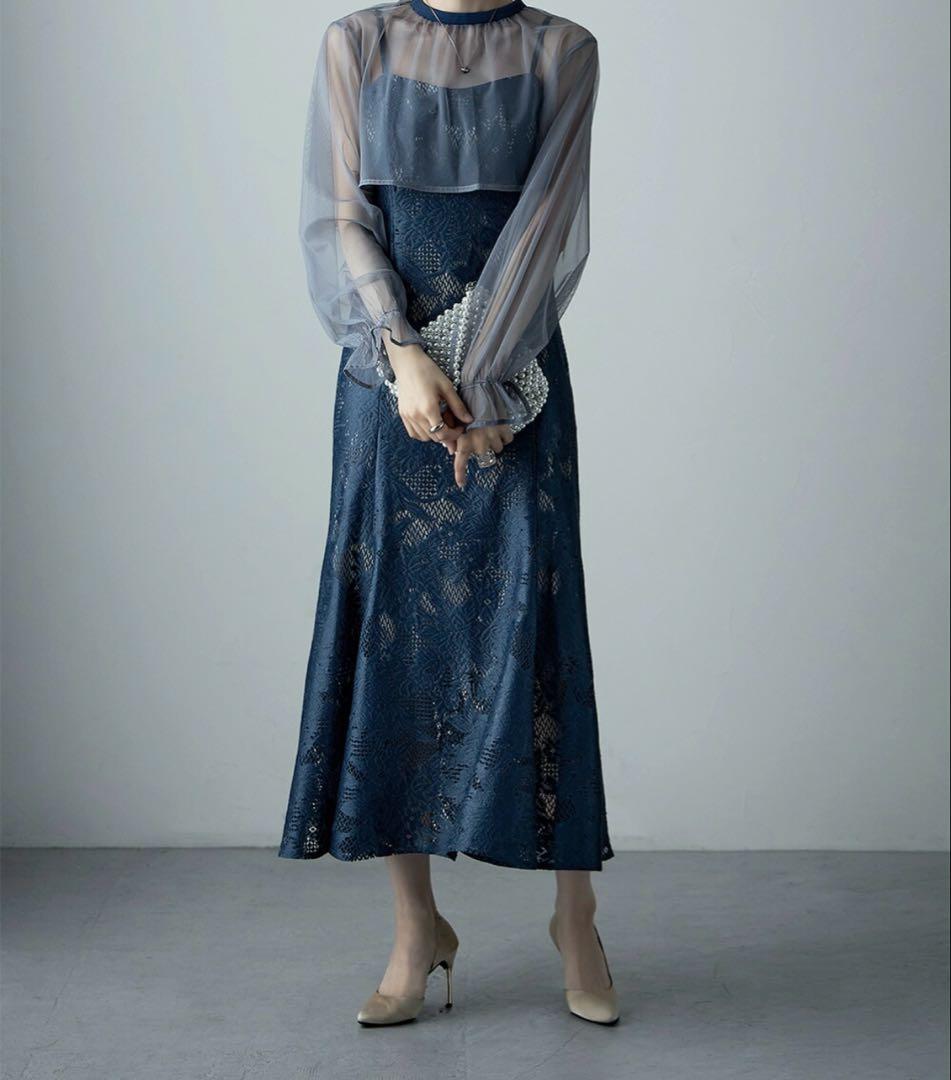 etoll. 3wayシフォンボレロ&レースキャミドレス