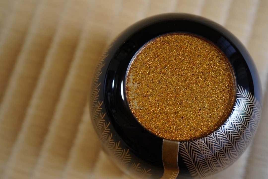 吉田 華正　柳蒔絵 大棗　而妙斎 ／梨子地　 茶道具 即中斎 惺斎 宗哲 近左