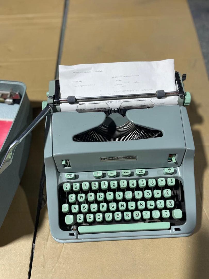 【昭和レトロ】HERMES3000 ヘルメス タイプライター パイヤール社