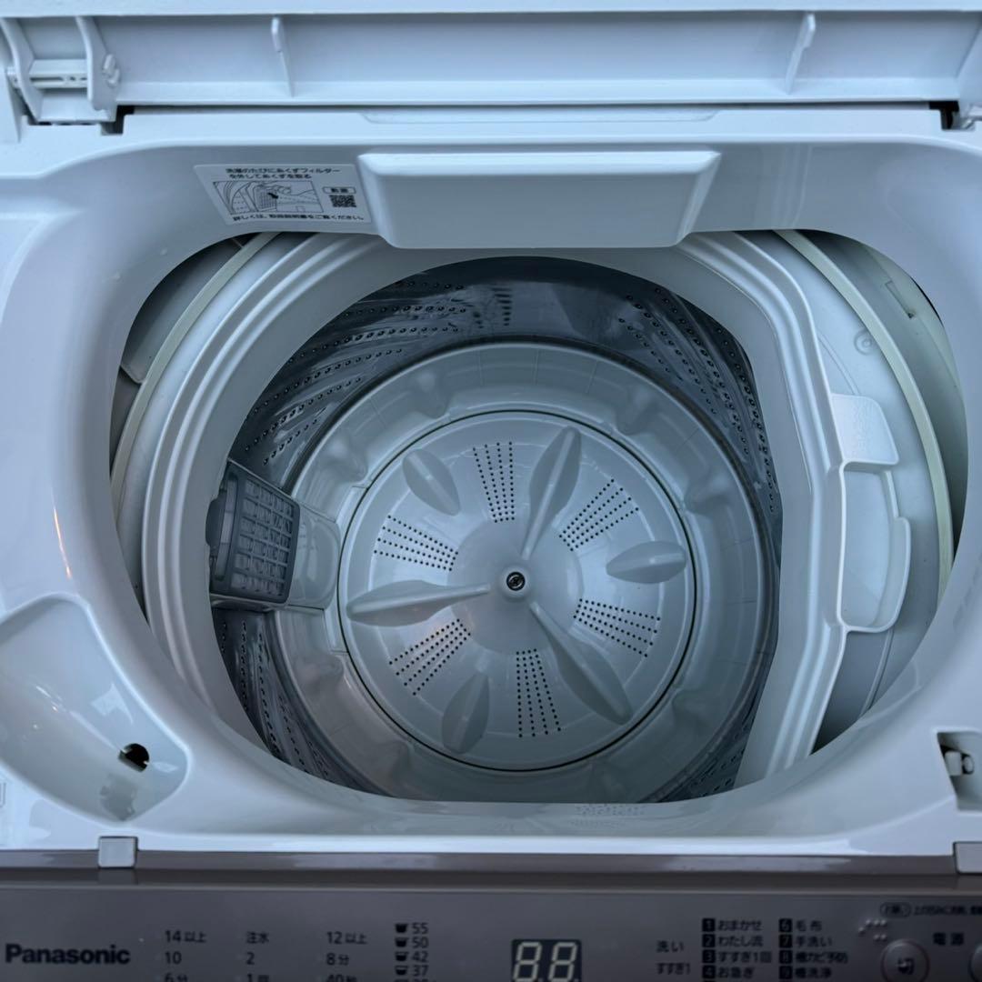 37⭐️2022年製美品★パナソニック　洗濯機　7KG 大容量　大型　一人暮らし