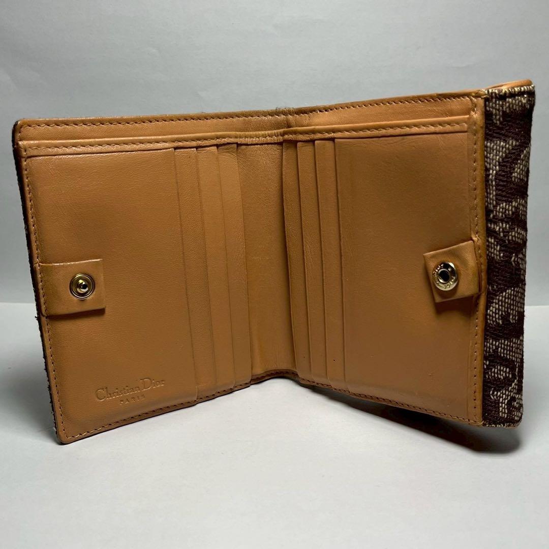 希少✨️クリスチャンディオール トロッター サドル Wホック 折り財布 オブリーク