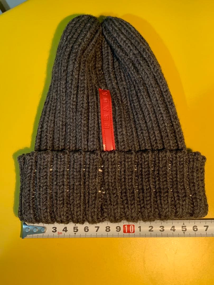 PRADA プラダ ニット帽 グレー メンズ レディース ユニセックス