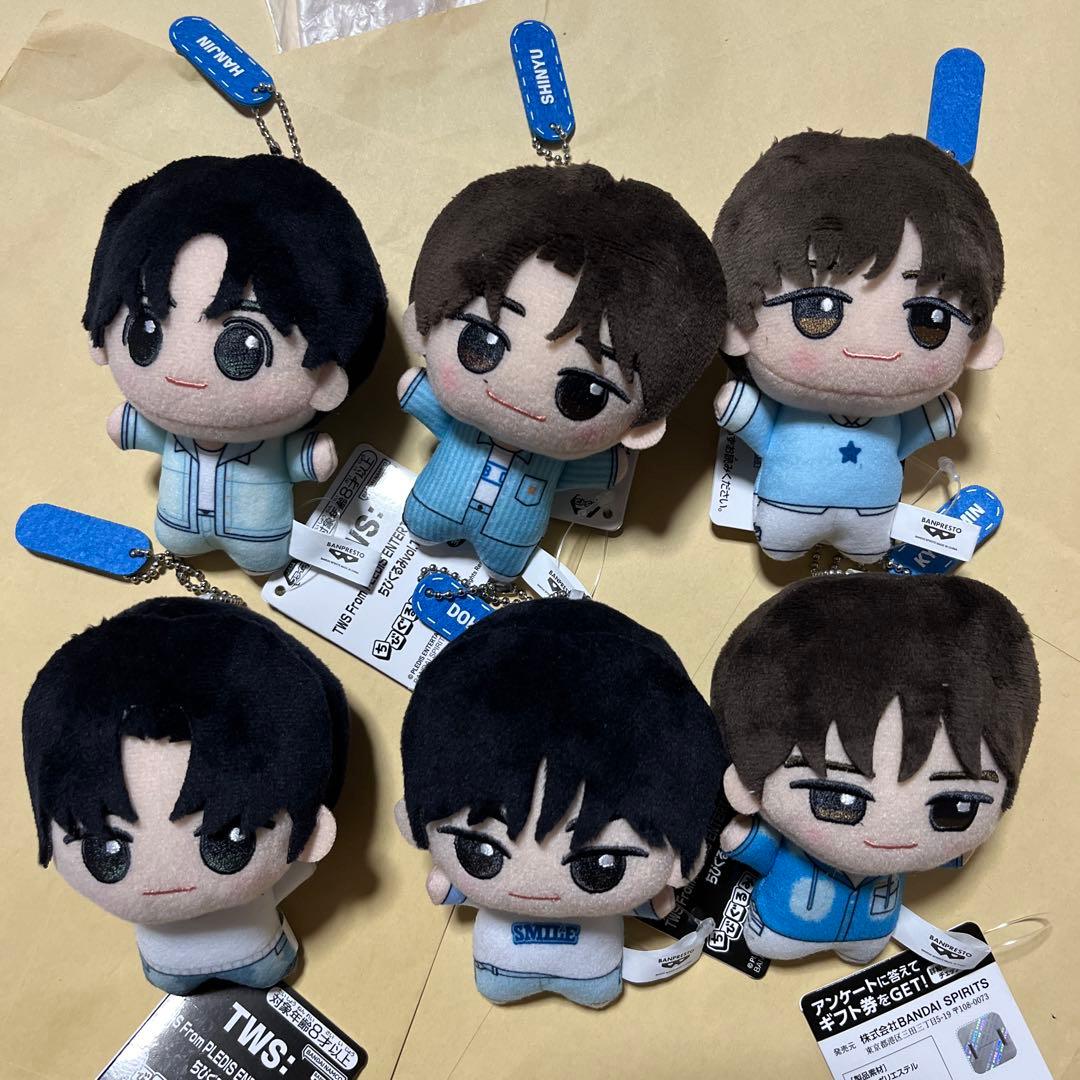 ナムコ限定 TWS トゥアス ちびぐるみ vol.1 & 2 全6種