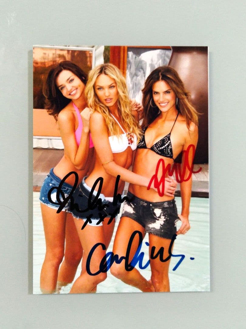 ミランダカー、アレッサンドラアンブロジオ、キャンディススワンポール直筆サイン写真