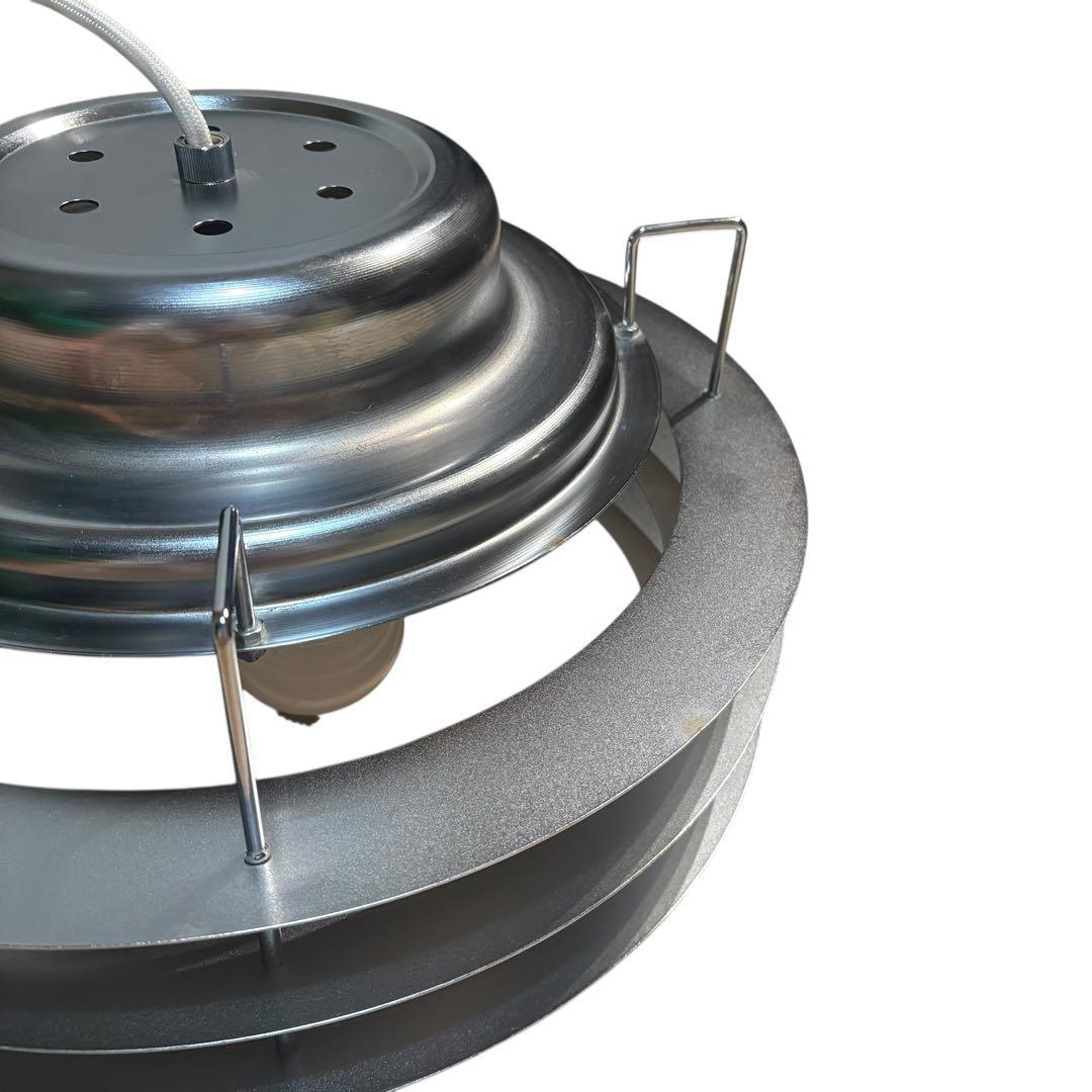 北欧 ミッドセンチュリー ビンテージ ペンダントライト シルバー 3灯