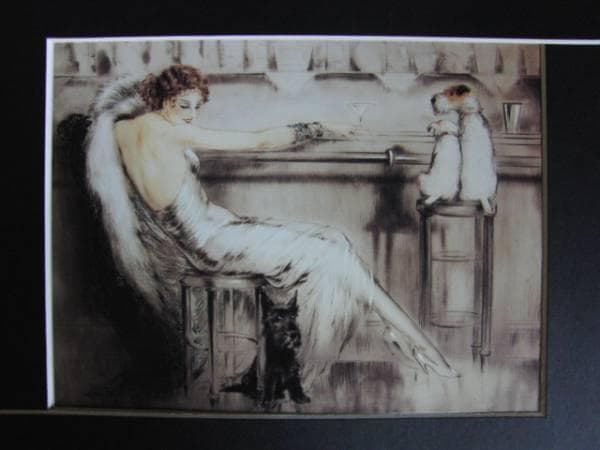 ルイ・イカール、「カクテル」、豪華限定版画集画・定価１０万円/額付