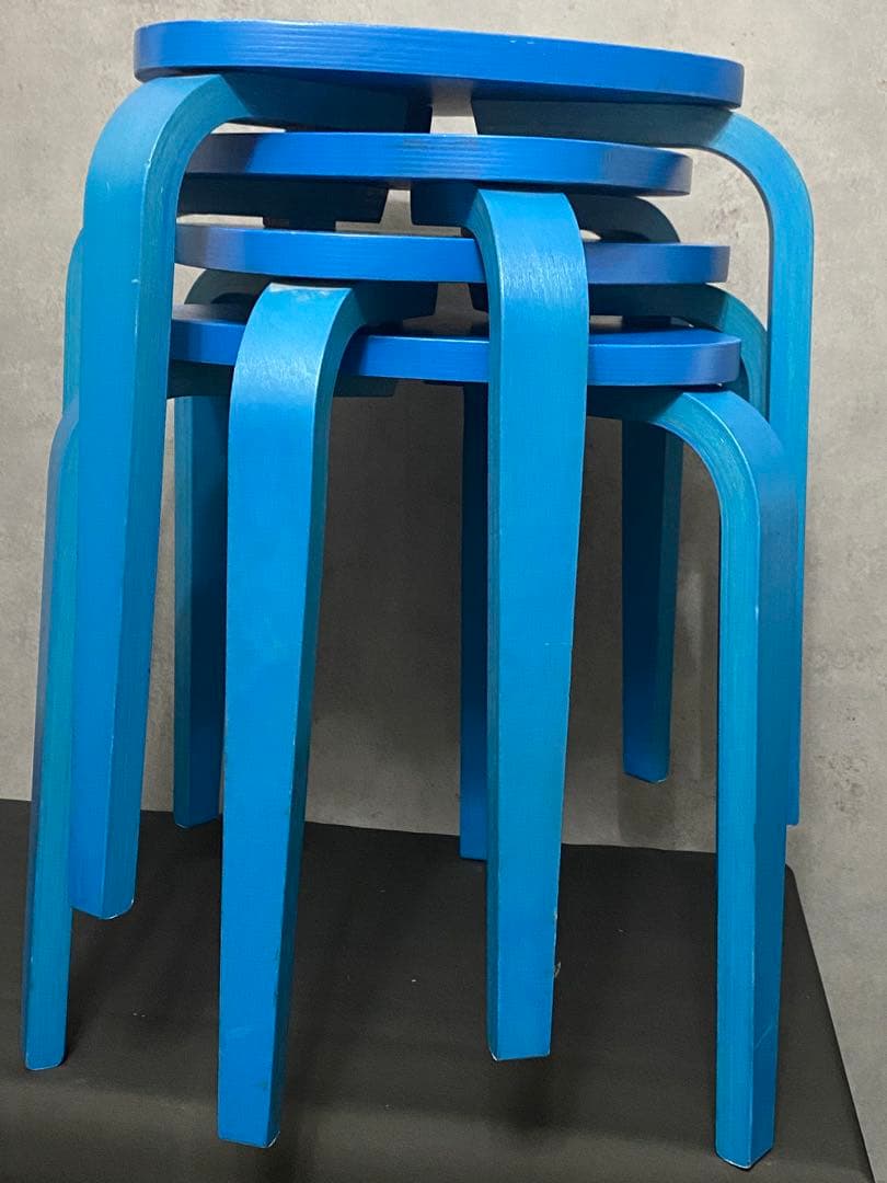 IKEA・イケア KYRRE・シルレ スツール 4脚セット 廃盤カラー バーチ材