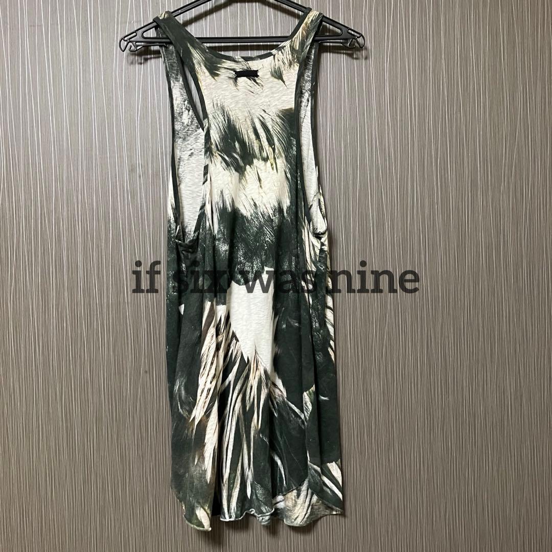 【名作・美品】if six was nine 総柄 フェザー タンク