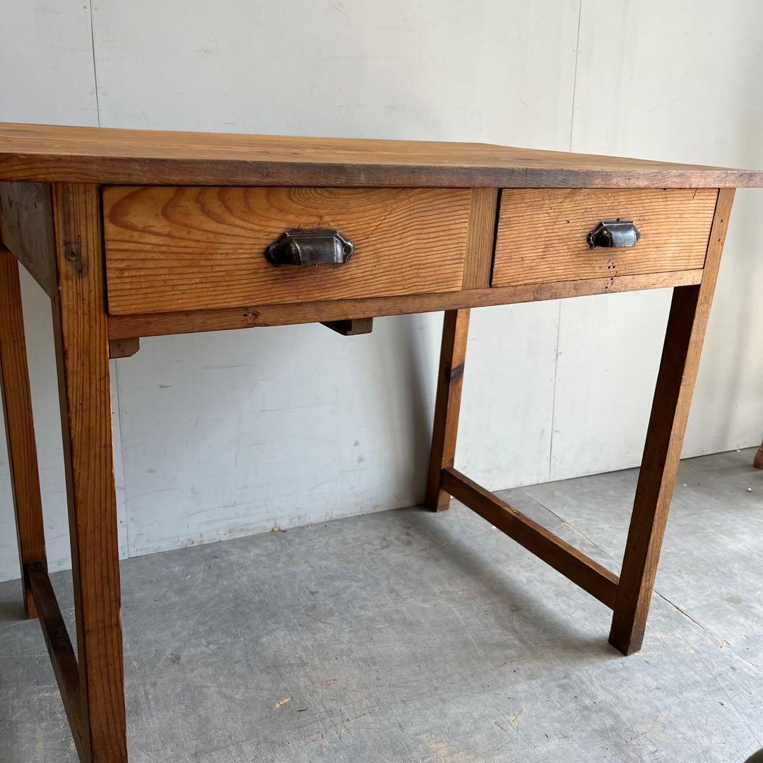 アンティーク 平机 テーブル 無垢材 デスク z485