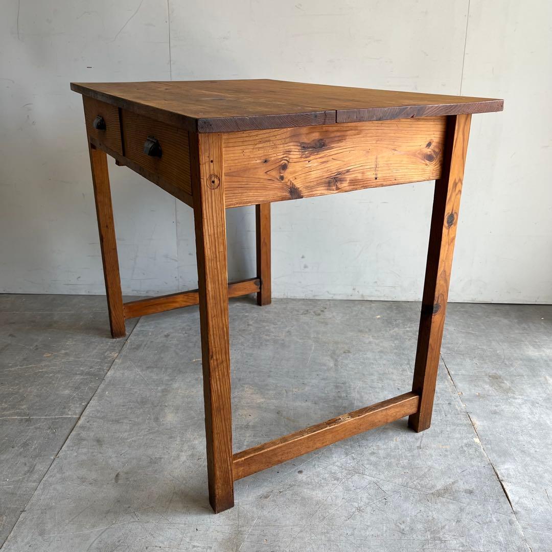 アンティーク 平机 テーブル 無垢材 デスク z485