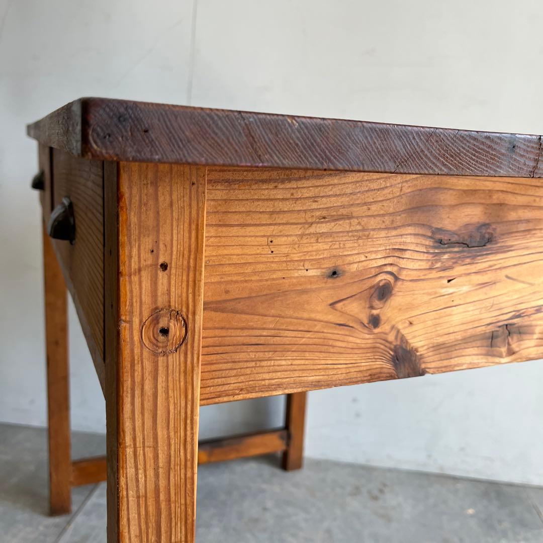 アンティーク 平机 テーブル 無垢材 デスク z485