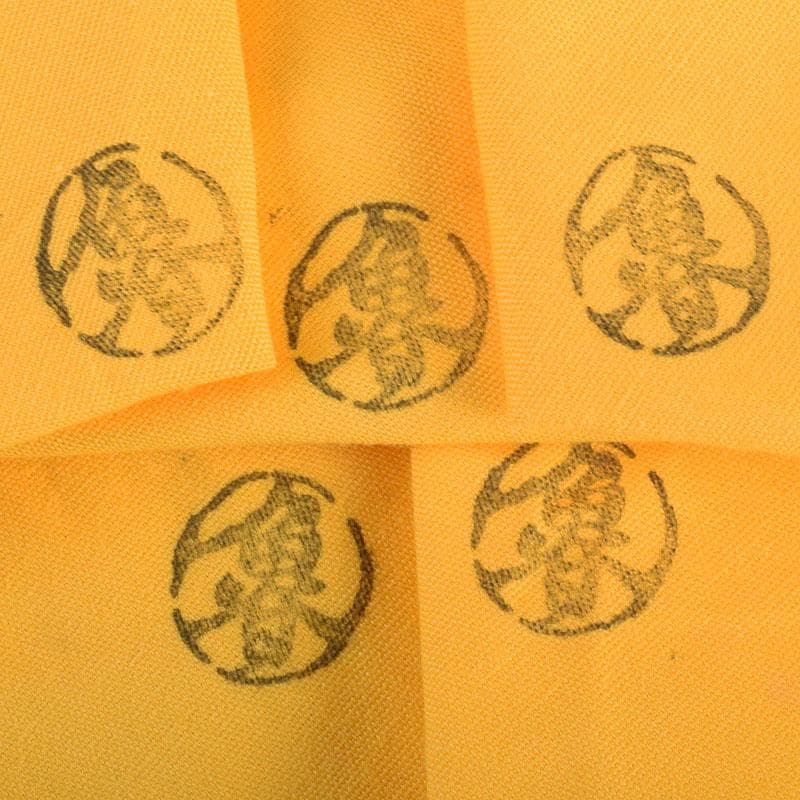 北大路魯山人作　鼠志野　四方皿　五客　共布　黒田陶々庵極め箱　M　R9064B