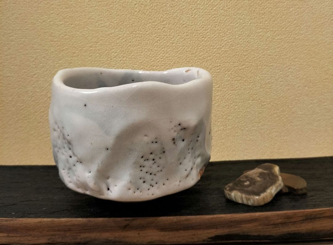 志野焼　抹茶茶碗