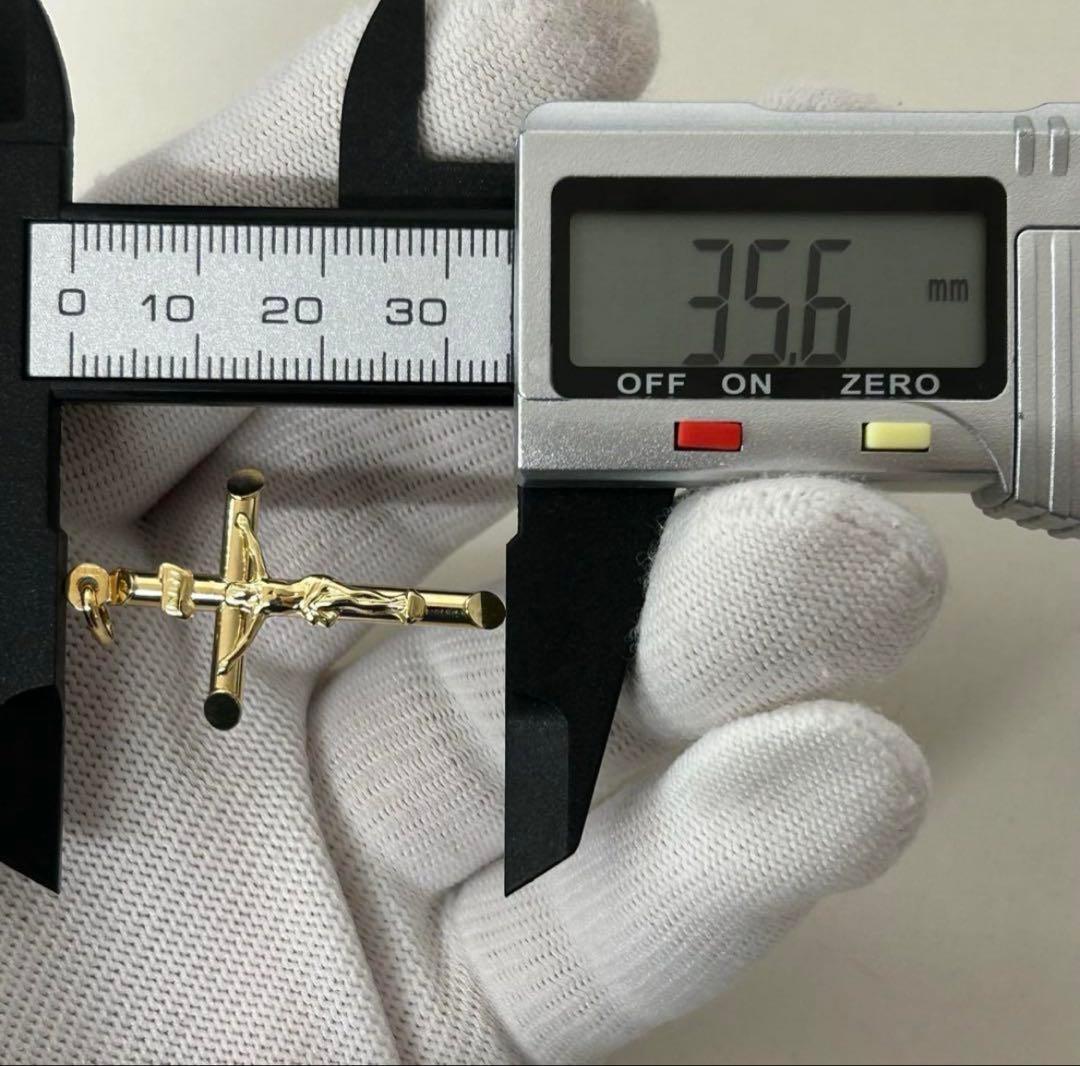 K18 18金 750 クロストップ キリスト 十字架 INRI