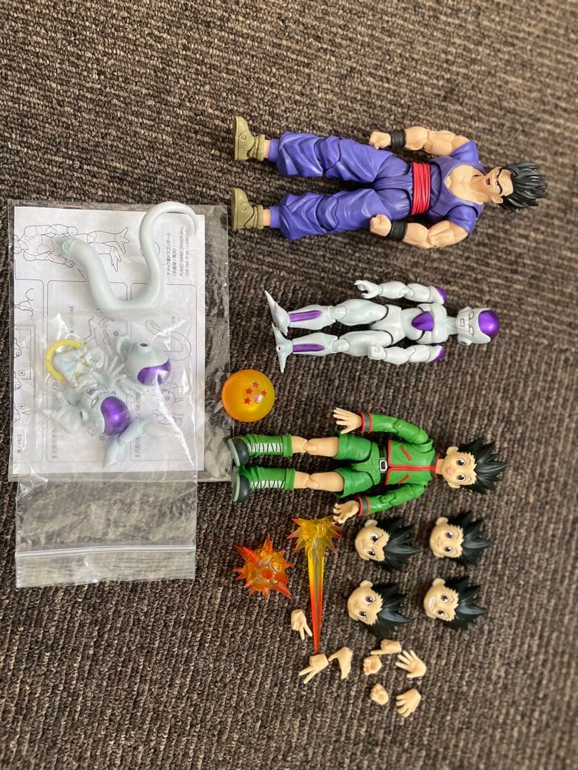 フィギュアセット：フリーザ・ゴハン・ゴン3体