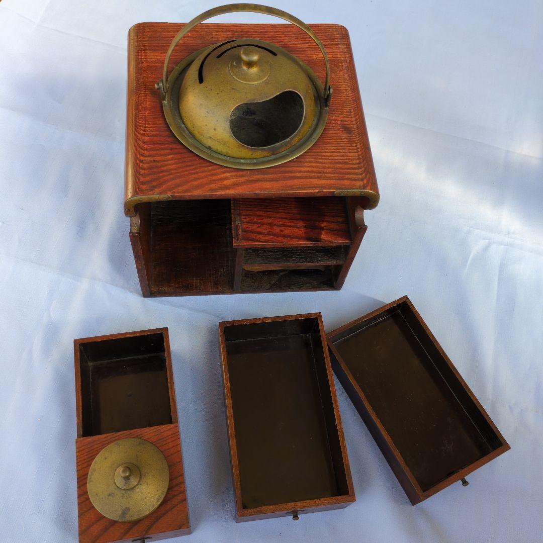 希少　江戸　煙草盆