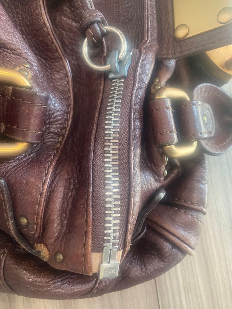 M*中様 Chloé クロエ　パディントン　ブラウンレザー ハンドバッグ