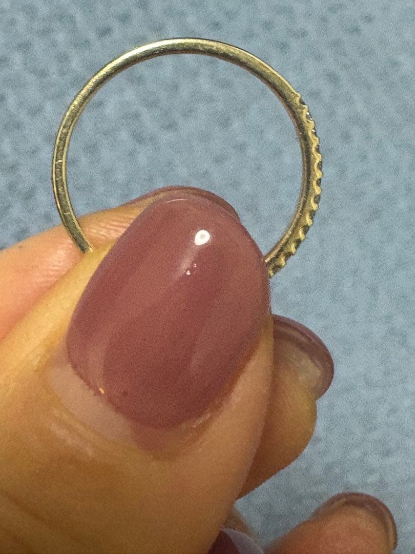 Lilas K10 ダイヤモンド ハーフエタニティリング　11号