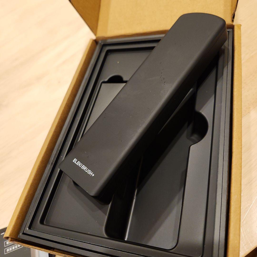 ブライトエレキブラシ美顔器ブラック黒全身頭皮Brighte