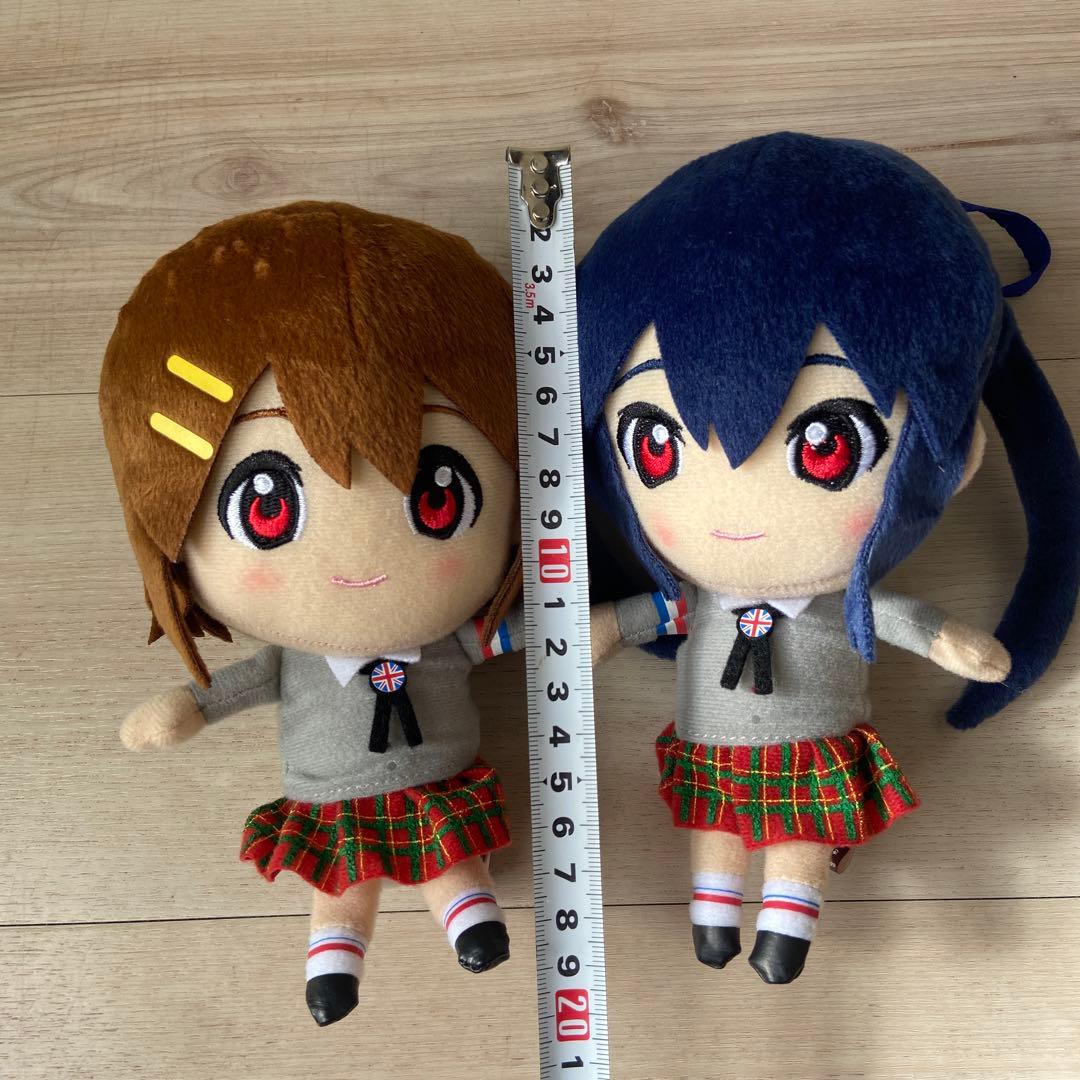 映画けいおん! きゅんぐるみ 平沢唯 中野梓　ぬいぐるみ　一番くじアニメグッズ