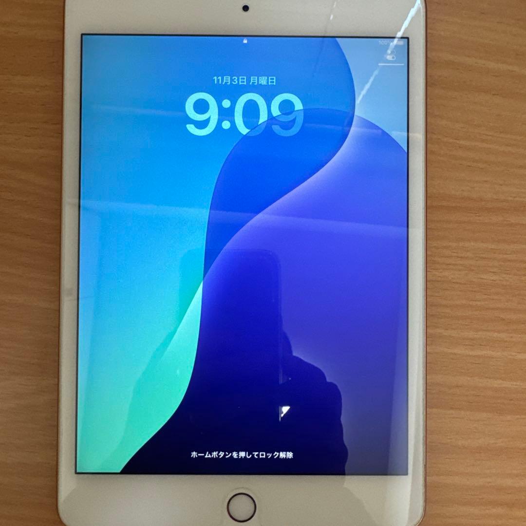 iPad Mini 100%バッテリー第5 ゴールドセルラー